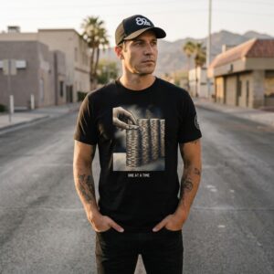One at a time Tee — Black